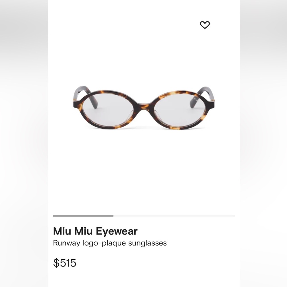 MIU MIU GLASSES 
90% new
